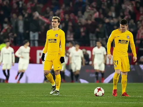Vắng Diego Costa, Atletico bất lực, chia tay Cúp Nhà Vua