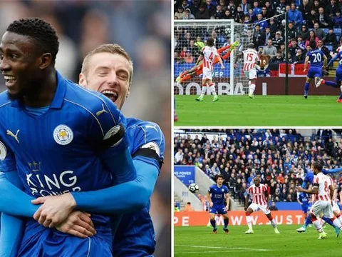 Vardy nổ súng, Leicester có quà sinh nhật hoành tráng cho ông chủ Thái