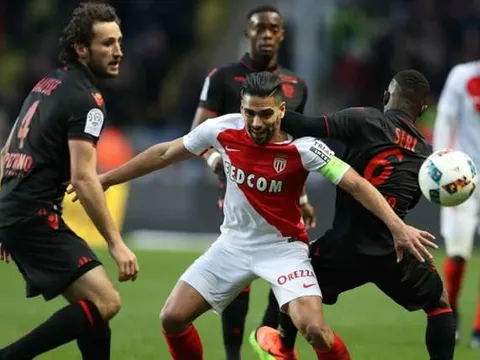 Vòng 23 Ligue 1: Falcao giúp Monaco huỷ diệt Nice; PSG vươn lên thứ 2