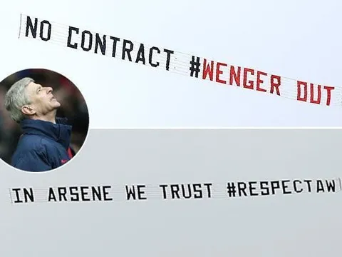 Người Hong Kong thuê máy bay ủng hộ HLV Wenger