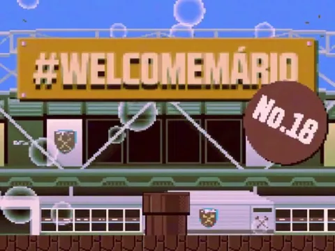 West Ham chào mừng Joao Mario theo phong cách Nintendo