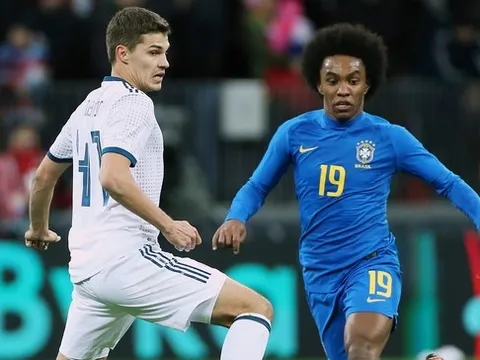 Willian chơi tuyệt hay trước Nga