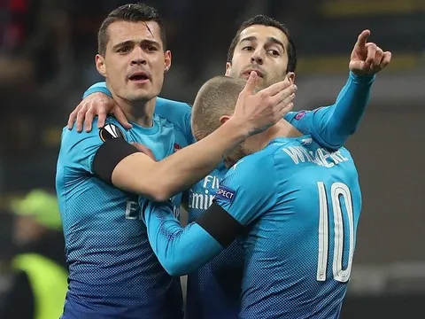 Xhaka chơi tuyệt hay trước AC Milan