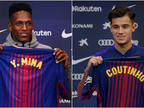 Yerry Mina sẽ cùng Coutinho đá chính trước Alaves?