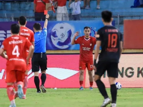 Thẻ đỏ tai hại khiến Thể Công Viettel bị Ninh Bình cầm hòa