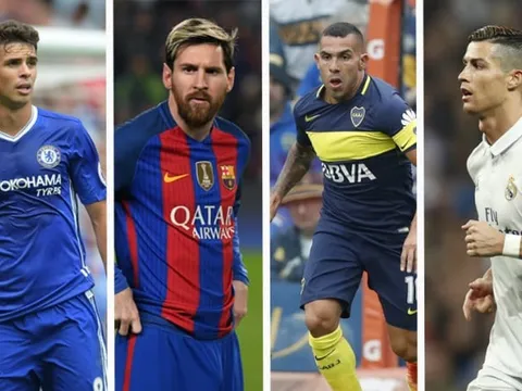 10 siêu sao hưởng lương cao nhất thế giới: Pogba "hít khói" Oscar, Tevez