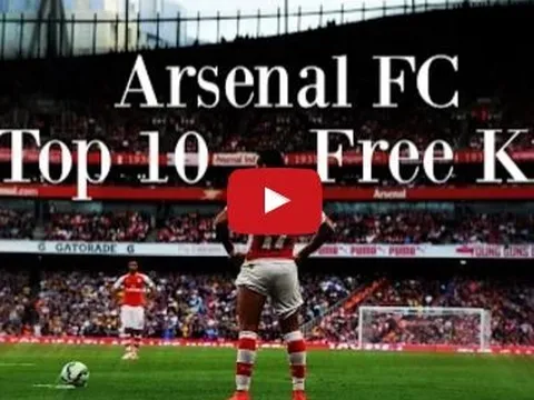 10 pha đá phạt đẹp mắt nhất lịch sử Arsenal