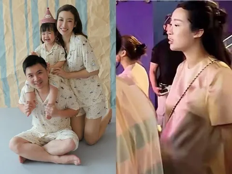 Sao Việt 24h: "Dâu hào môn" Đỗ Mỹ Linh "bế" bụng nhô cao sau tin mang bầu lần 2, mặt mộc xuất hiện cùng chồng Chủ tịch