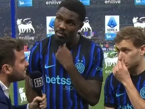 Inter vô địch Serie A, Thuram dành Scudetto tặng Nicolo Barella