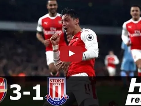 Arsenal 3-1 Stoke City (vòng 14 Ngoại hạng Anh)
