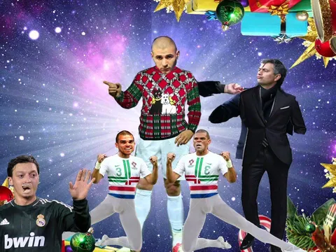 Bài hát giáng sinh cực hay về Benzema