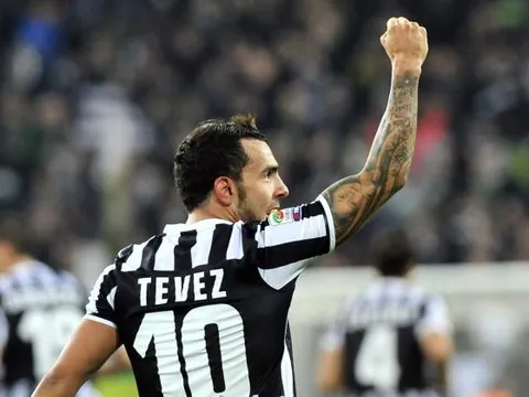 Carlos Tevez khi còn khoác áo Juventus