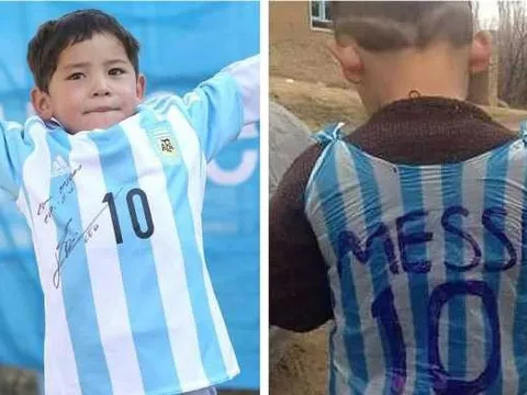 'Cậu bé áo nylon' hoàn thành giấc mơ gặp Messi