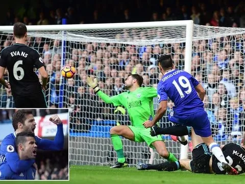 Costa giúp Chelsea đòi lại ngôi đầu, Abramovich cười hết cỡ trên khán đài