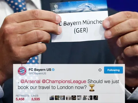 Cực sốc: Bayern biết trước việc gặp Arsenal?