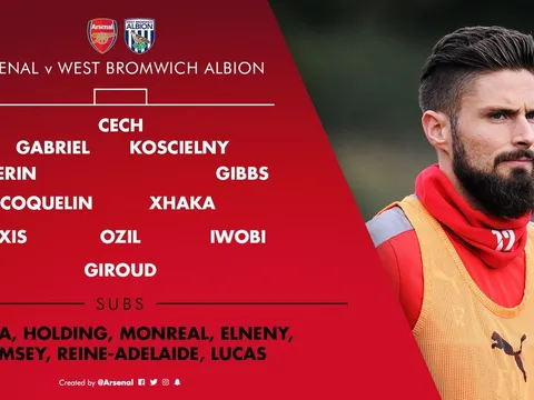 Đấu West Brom, Wenger tung 'sơ đồ lạ'