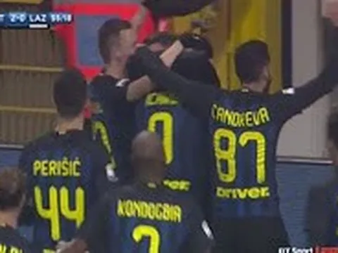Diễn biến thắng lợi Inter 3-0 Lazio