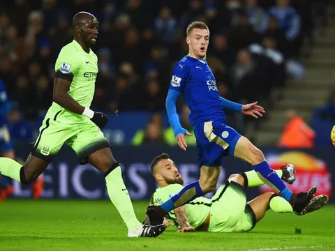 Hattrick nhấn chìm Man City của Jamie Vardy