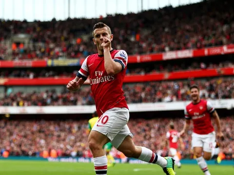 Jack Wilshere thời còn tung hoành Arsenal