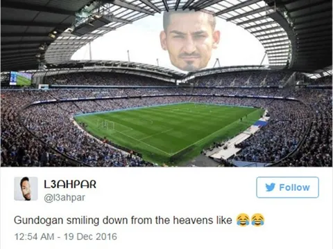 Man City tri ân Gundogan như thể tiền vệ người Đức... đã chết