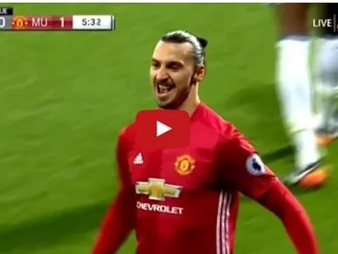 Màn trình diễn ấn tượng của Zlatan Ibrahimovic vs West Brom