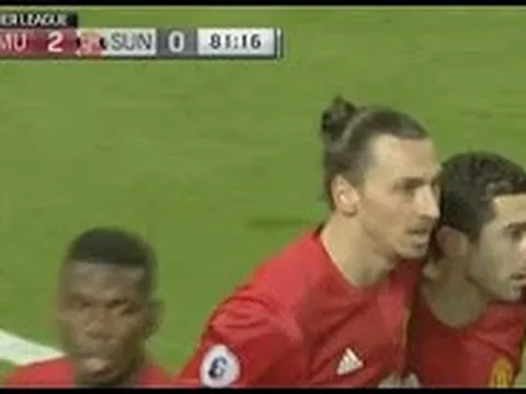 Màn trình diễn của Ibrahimovic vs Sunderland
