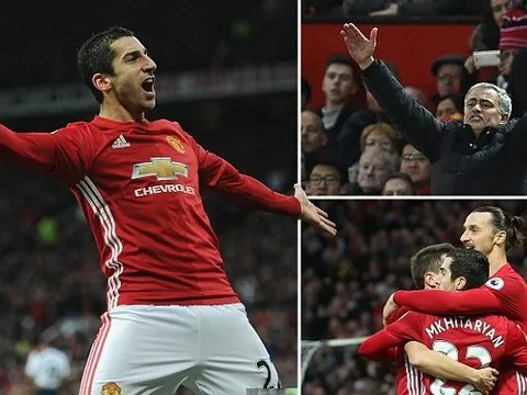 Mkhitaryan ghi bàn, Mourinho nổi điên vì Ibra