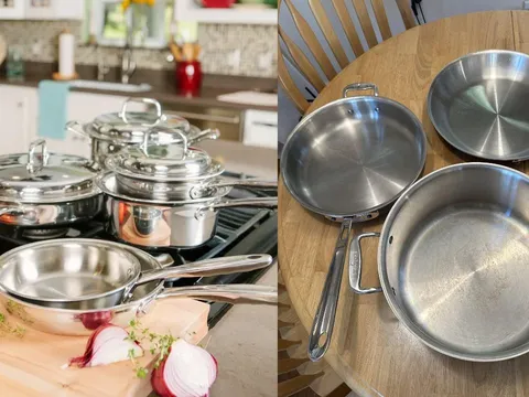Nhà đang nấu ăn bằng nồi, chảo inox, chú ý ngay 5 điều này