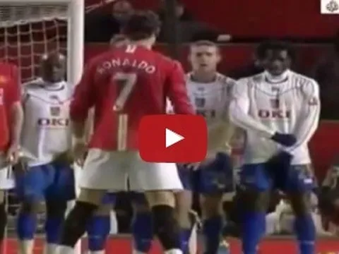 Pha sút phạt đẹp mắt nhất của Cristiano Ronaldo