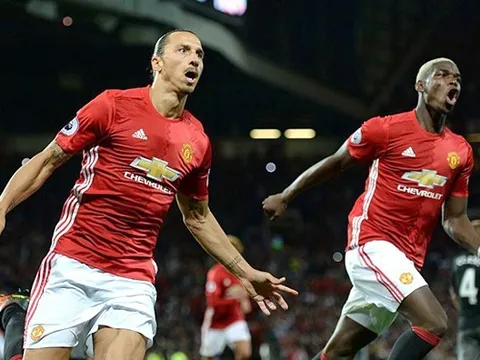 Pogba và Ibrahimovic ăn ý nhất Ngoại hạng Anh