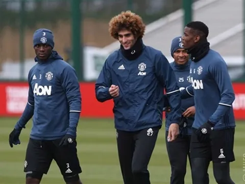 Rời Milan, Fellaini vui vẻ trở lại tập luyện cùng Man Utd