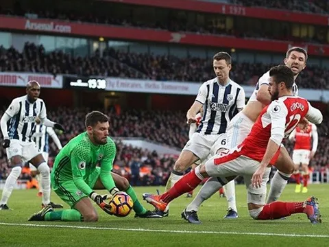 Trực tiếp Arsenal 1-0 West Brom: Giroud tỏa sáng (Kết thúc)