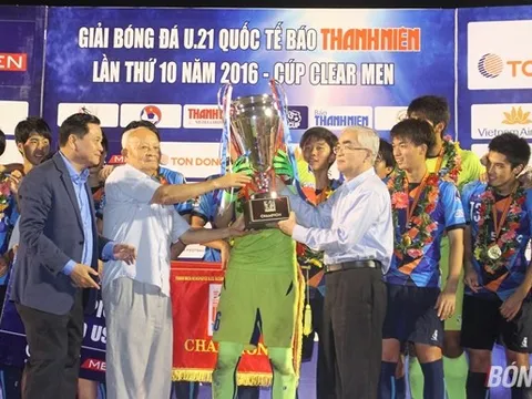 Đánh bại Thái Lan, Yokohama lên ngôi vô địch giải U21 Quốc tế 2016