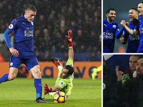 Vardy lập hat-trick, bầy Cáo dạy Pep Guardiola bài học Ngoại hạng Anh