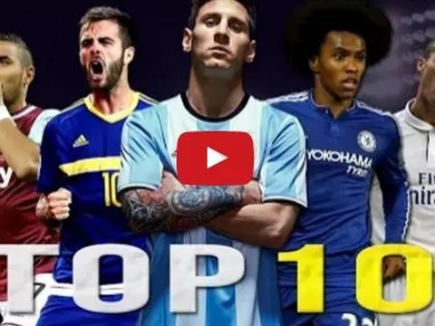 10 cầu thủ đá phạt hay nhất năm 2016