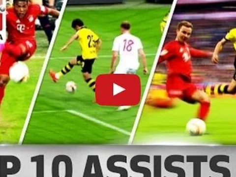 10 đường kiến tạo đỉnh nhất Bundesliga mùa 2015/16