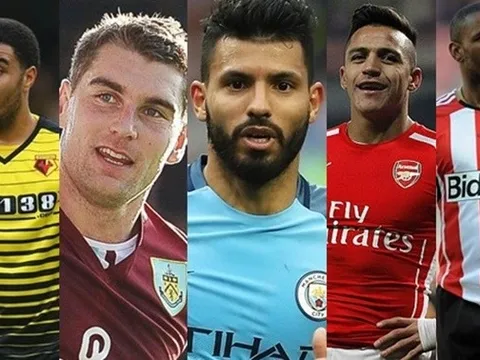 10 tiền đạo 'bén' nhất giải Ngoại hạng (Phần 1): Aguero xếp thứ 9, Sanchez thứ 7