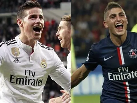 150 triệu euro, Inter muốn có cả Rodriguez lẫn Verratti