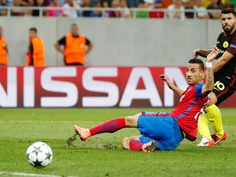 Steaua Bucharest 0-5 Man City: Sút hỏng 2 quả penalty, Aguero vẫn có hat-trick