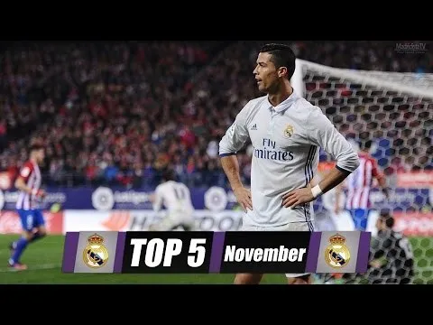 5 bàn thắng đẹp nhất của Real Madrid trong tháng 11