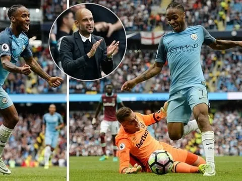 Aguero thoát thẻ đỏ, Sterling kết liễu West Ham