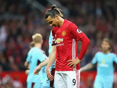 Herrera 'ăn' thẻ đỏ, Mourinho bị đuổi, Man Utd bất lực trước Burnley