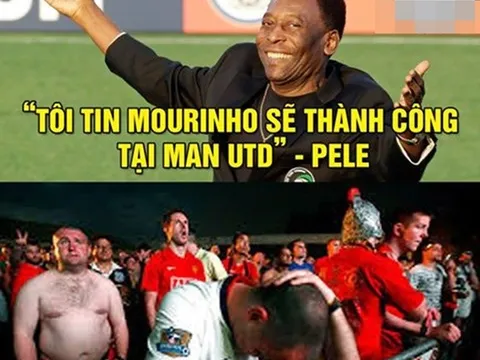 Ảnh chế: CĐV MU ‘nát lòng’ vì ‘Vua bóng đá’ trổ tài dự đoán; Fan Messi ‘rộng lượng’ cổ vũ CR7 vô địch