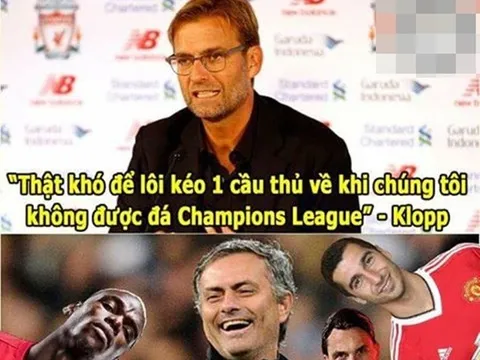 Ảnh chế: Klopp ‘đắng lòng’ nhìn Mou cười nhạo; Wilshere ‘lạc lối’ vì quên mất số 4
