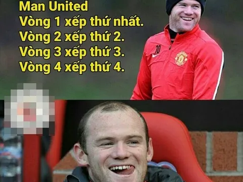 Ảnh chế: Mờ U thể hiện phong độ hủy diệt “lùi dần đều”; Pép trọc “chơi xỏ” Rooney vì bí mật không tưởng