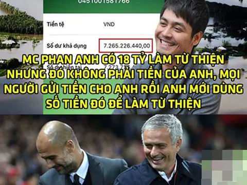 Ảnh chế: Pep “trọc” gửi điểm nhờ Mou phát từ thiện; Tính chất bắc cầu giúp U19 VN chinh phục “núi Phú Sĩ”