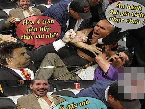 Ảnh chế: Simeone cười khảy nhìn Enrique “hỗn chiến” với Zizou; Lộ lý do Công Phượng quyết uốn xoăn cả quả đầu