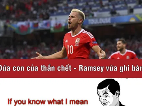 Ảnh chế: Xứ Bale hành hạ ‘U35’ Nga; ‘Thần chết’ Ramsey gieo rắc nỗi kinh hoàng