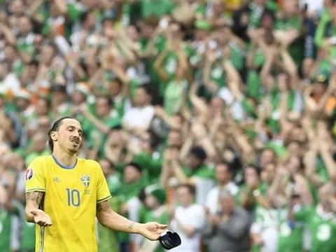 Ibrahimovic "chán nản" khi Thụy Điển chia điểm với CH Ireland