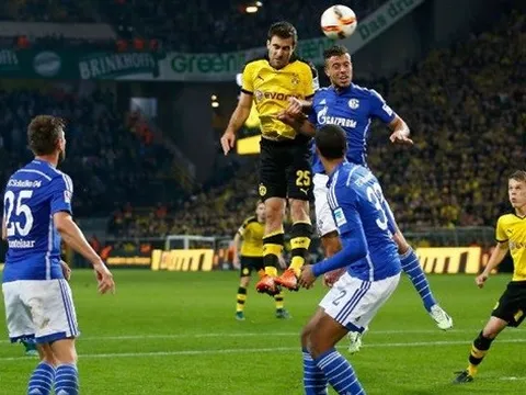 Aubameyang vô duyên, Dortmund không thể có 3 điểm trong trận derby vùng Ruhr